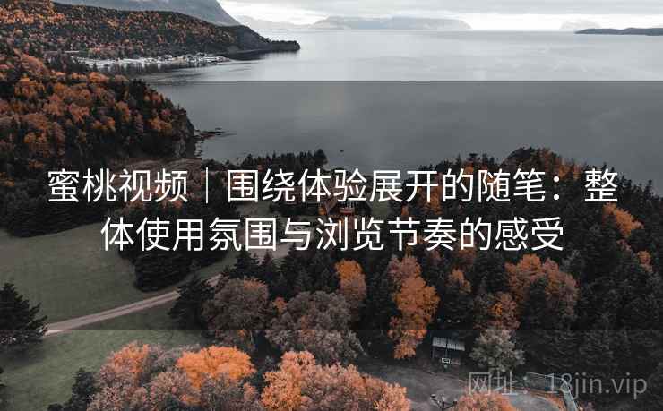 蜜桃视频｜围绕体验展开的随笔：整体使用氛围与浏览节奏的感受