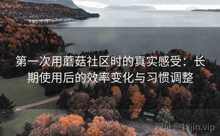 第一次用蘑菇社区时的真实感受:长期使用后的效率变化与习惯调整 第2张 第一次用蘑菇社区时的真实感受:长期使用后的效率变化与习惯调整 第2张