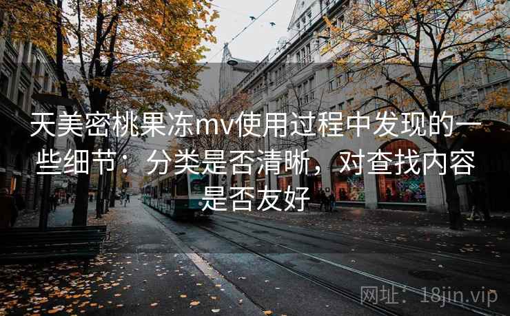 天美密桃果冻mv使用过程中发现的一些细节:分类是否清晰,对查找内容是否友好 第2张 天美密桃果冻mv使用过程中发现的一些细节:分类是否清晰,对查找内容是否友好 第2张