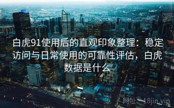 白虎91使用后的直观印象整理:稳定访问与日常使用的可靠性评估,白虎数据是什么 第2张 白虎91使用后的直观印象整理:稳定访问与日常使用的可靠性评估,白虎数据是什么 第2张