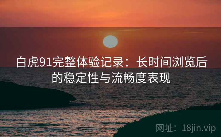白虎91完整体验记录:长时间浏览后的稳定性与流畅度表现 第1张 白虎91完整体验记录:长时间浏览后的稳定性与流畅度表现 第1张