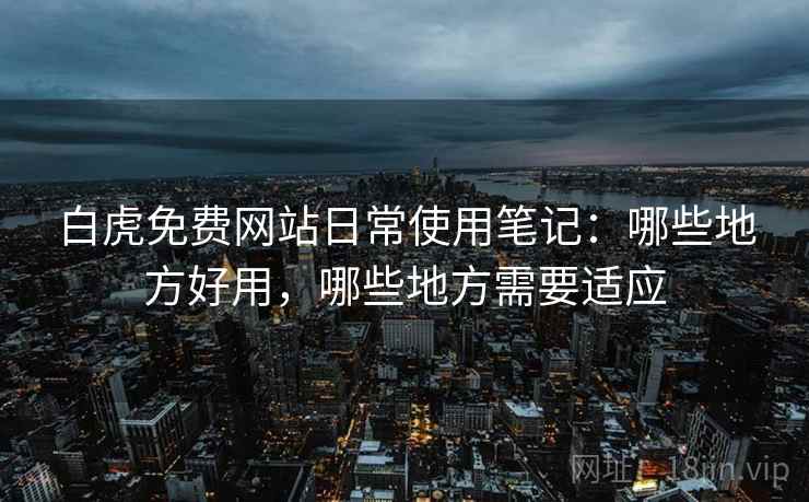 白虎免费网站日常使用笔记:哪些地方好用,哪些地方需要适应 第2张 白虎免费网站日常使用笔记:哪些地方好用,哪些地方需要适应 第2张