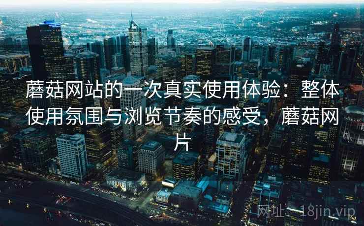 蘑菇网站的一次真实使用体验：整体使用氛围与浏览节奏的感受，蘑菇网片  第2张