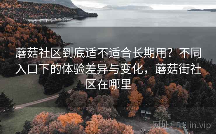 蘑菇社区到底适不适合长期用？不同入口下的体验差异与变化，蘑菇街社区在哪里  第2张